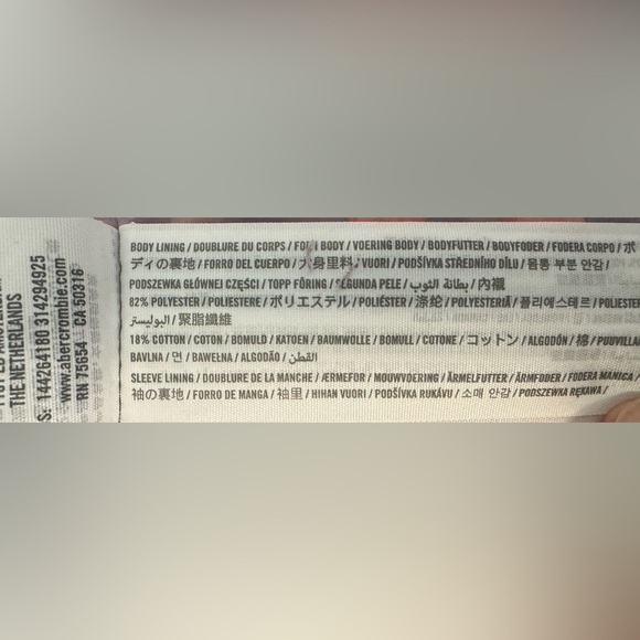 Abercrombie & Fitch The A&F Dad Coat Lilac Wool Blend  Oversized Size Medium - Picture 11 of 12